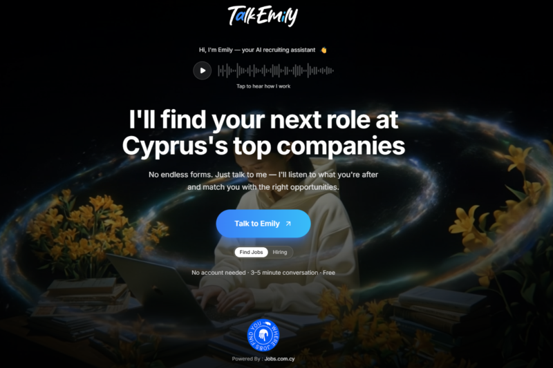 Meet Emily at TalkEmily.com: The AI Voice Recruiter Changing How Cyprus Finds Jobs and Talent
